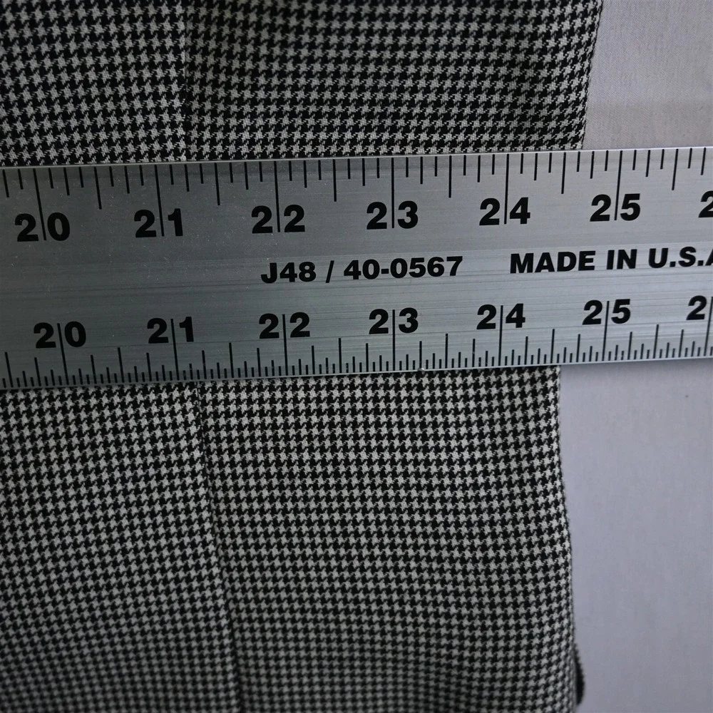 Meeting Street 48R Gray Houndstooth 100% Wool Mens Blazer Suit Jacket Sport Coat